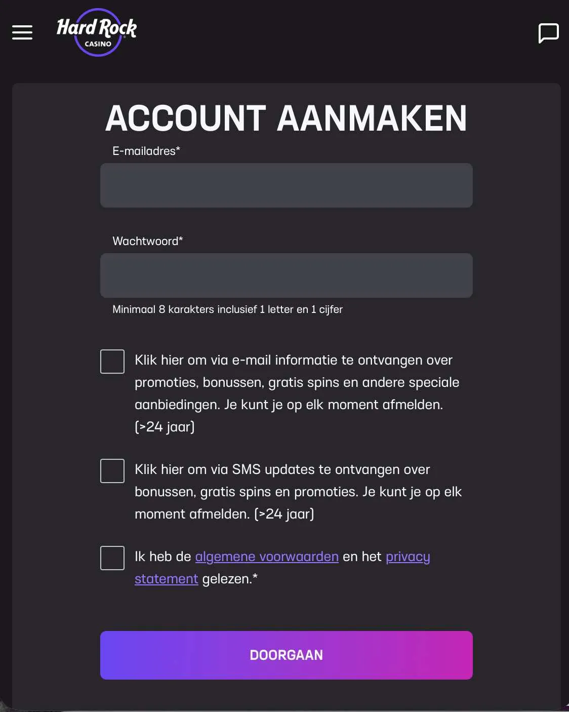 Hardrock casino nl registreren